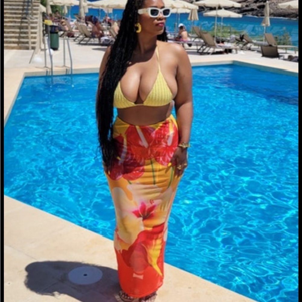Nasty Gal maxi beach skirt
